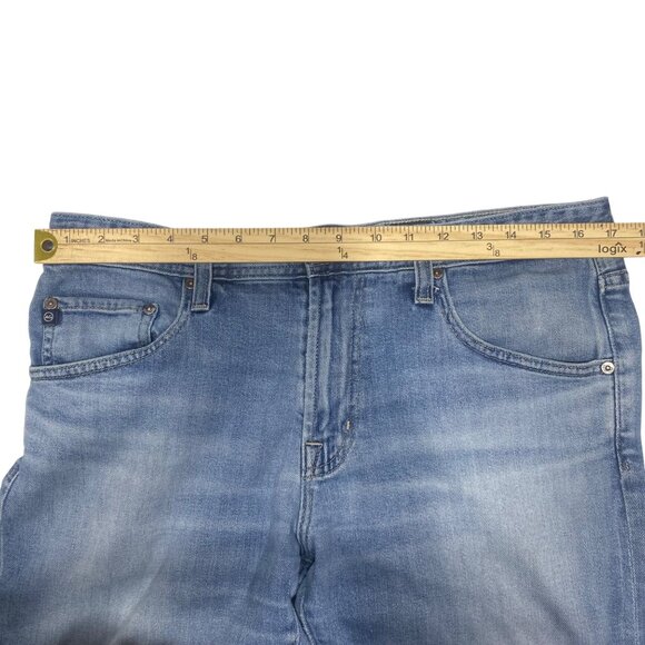 Adriano Goldschmied AG Denim Jeans Mens 34x34 (34x32) Blue Distressed Stretch Mi - Picture 10 of 16